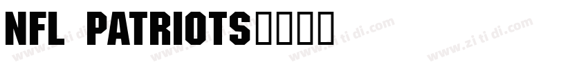 NFL Patriots字体转换